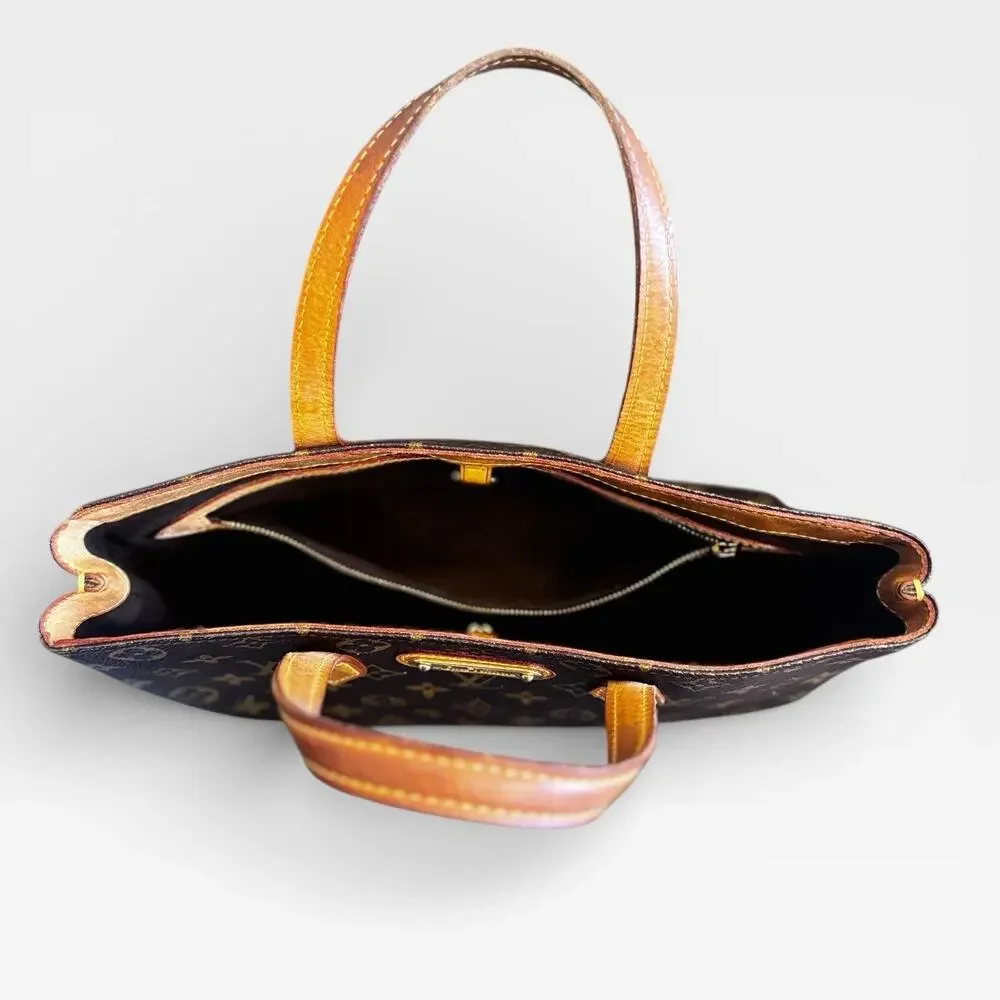 Vtg Louis Vuitton Wilshire PM Monogram Canvas Tote Bag Brown Y2K Preowned - Picture 14 of 16